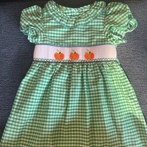 Smocked Pumpkin Dress